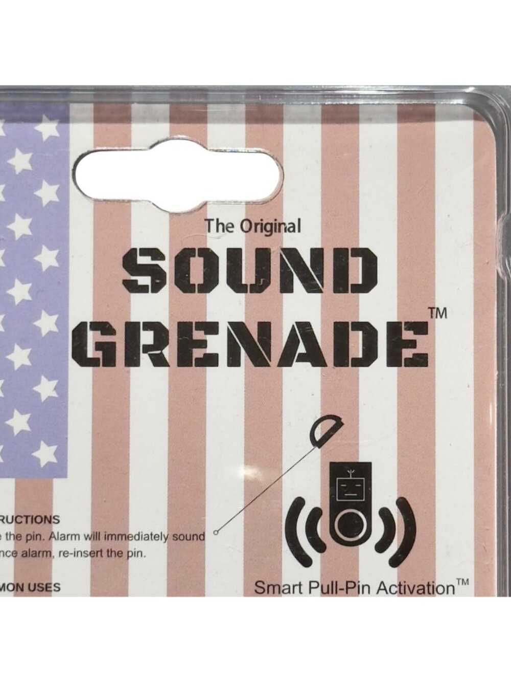 Sound Grenade Portable SOS Alarm 120 Decibel U.S.A. Edition with Carabiner - Picture 3 of 7